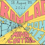 Concert poster for The Great Gray Funk and Mind Control at Kramladen, August 18th, 2022